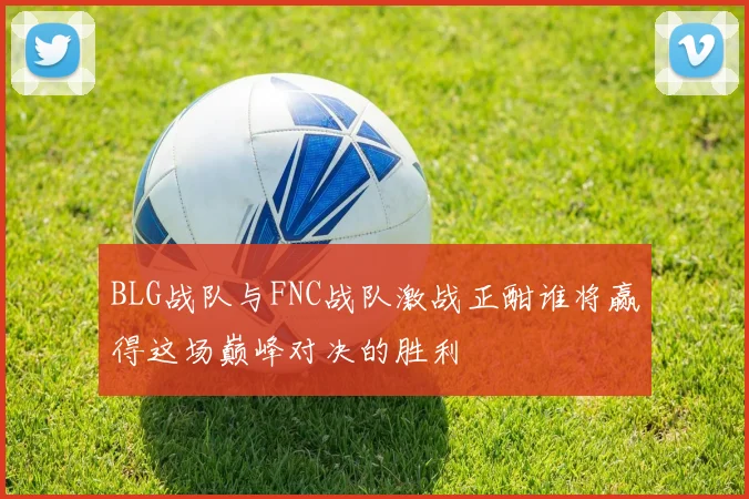 BLG战队与FNC战队激战正酣谁将赢得这场巅峰对决的胜利